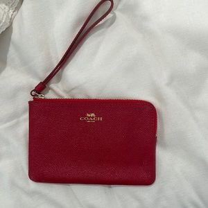 coach wristlet red women’s
